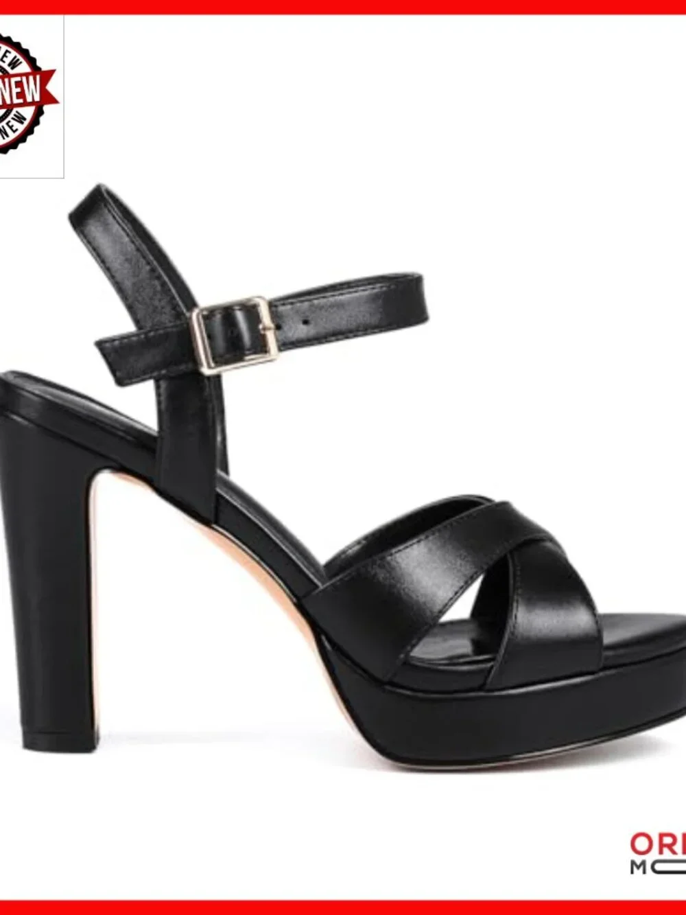 Strappy Platform Sandals with Ankle Strap 4.5 Inch Chunky Heels